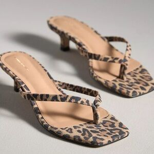 By Anthropologie Thong Kitten Heels